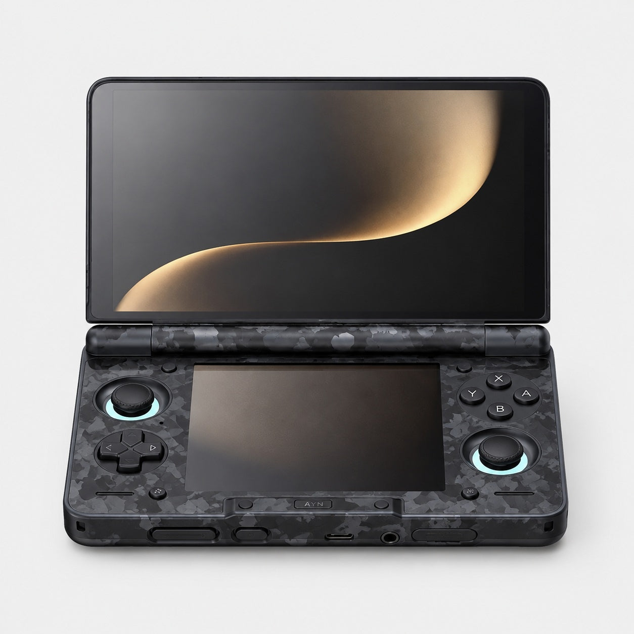 Midnight Pulse AYN THOR shell skin showing fitted wrap and edge coverage