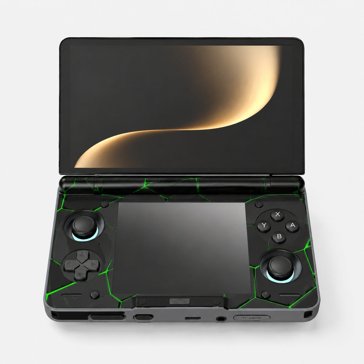 Shadow Circuit AYN THOR vinyl skin detail with screen and button cutouts