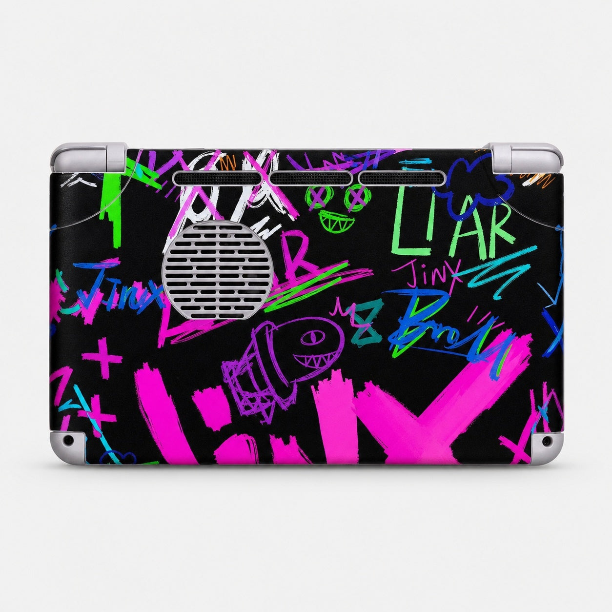 Cyber Bloom AYN THOR shell skin showing fitted exterior wrap