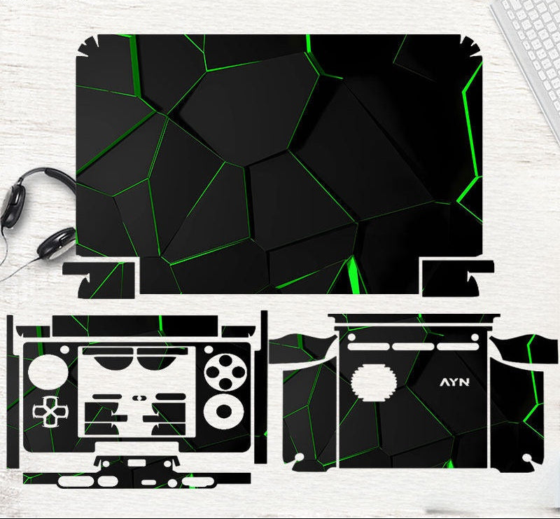 Shadow Circuit AYN THOR full-body skin layout with precision cut openings